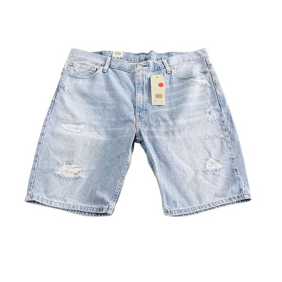 Levi's 511 Slim Shorts Men's Light Wash Denim Jean Shorts SZ42 NWT - Picture 1 of 6